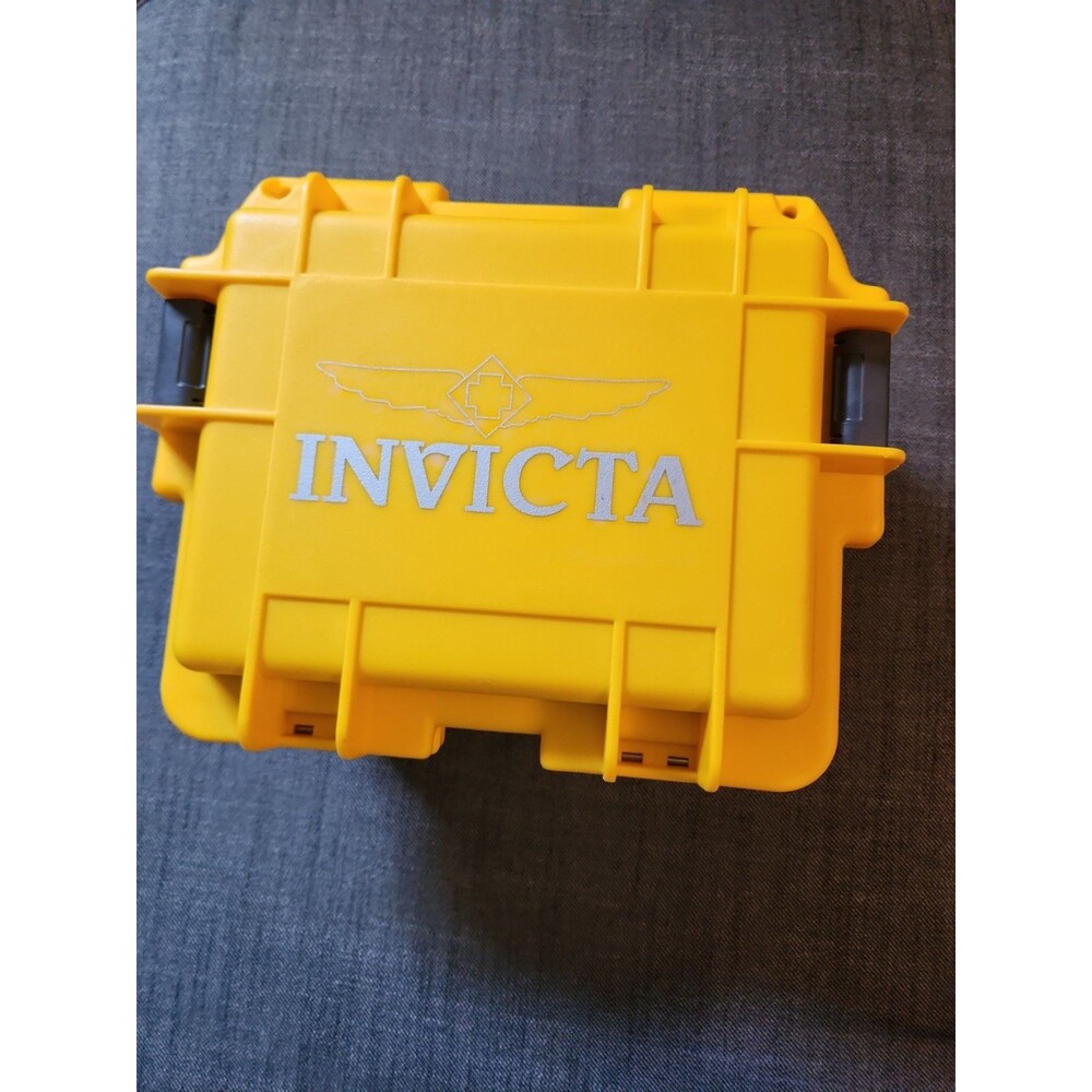 Invicta Impact Yellow Dive Hard Case Watch Drybox